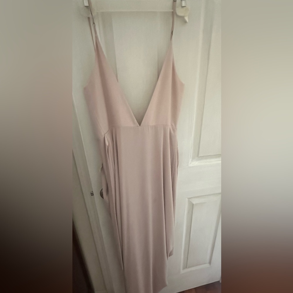 Show Me Your MuMu Pink Sleeveless V-Neck Maxi Gown